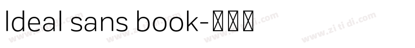 ldeal sans book字体转换